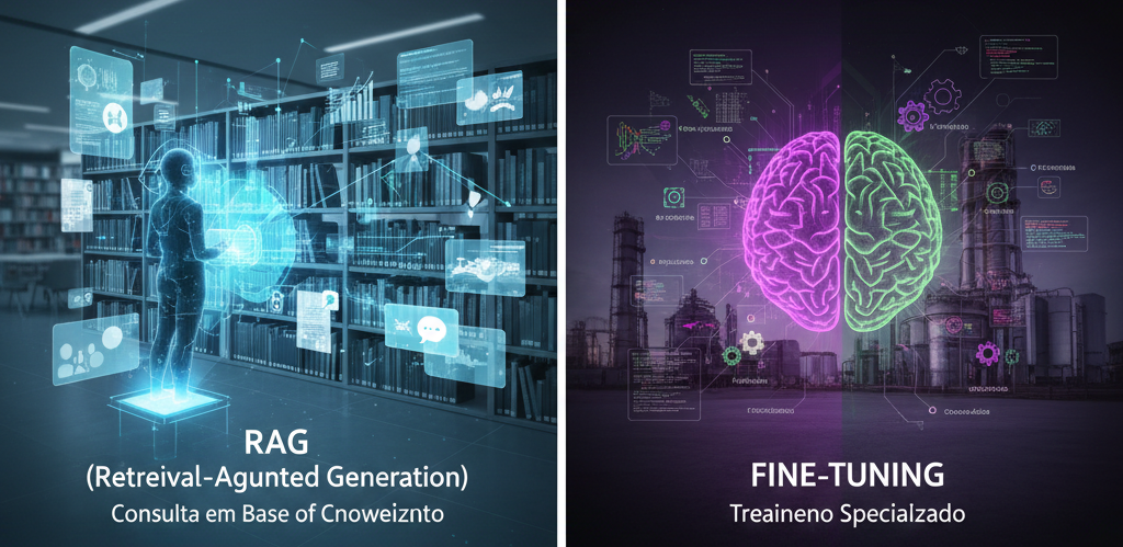 RAG vs. Fine-Tuning: Qual a melhor estratégia para a IA do seu Agronegócio?